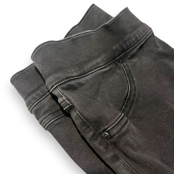 Spanx 20213R Vintage Distressed Ankle Skinny Jeans Black Size Medium Destroyed - Picture 3 of 8